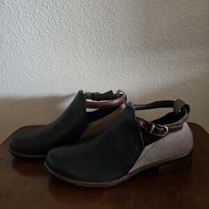 Stylish Black and Brown Ankle Boots